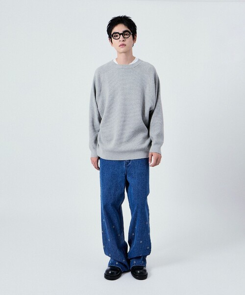 M TO R(ムウトアール)の「SWEAT LIKE REVERSIBLE KNIT(ニット/セーター・レディース・ライトグレー/ネイビー/ピンク系その他2・38/42/40)」の13枚目の写真