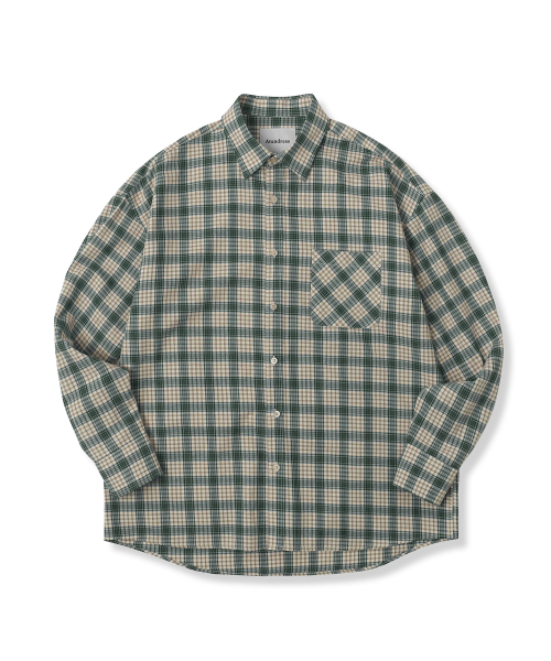 AVANDRESS(アバンドレス )の「Alton Overfit Check Shirt BLUE(シャツ/ブラウス・レディース・ブルー・LARGE/MEDIUM/X-LARGE)」の9枚目の写真