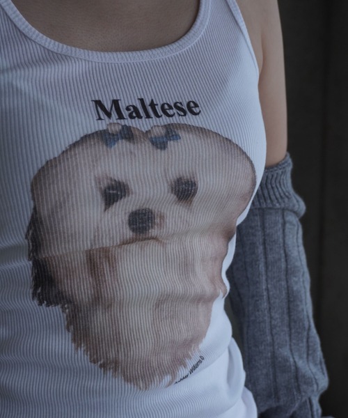 ASHLEY WILLIAMS（アシュリーウィリアムス）の「MALTESE VEST（タンクトップ・レディース・ホワイト・S/M）」の5枚目の写真