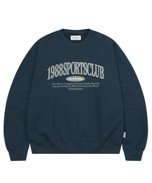 F.ILLUMINATE | スポーツクラブスウェットシャツ-ネイビー(スウェット)