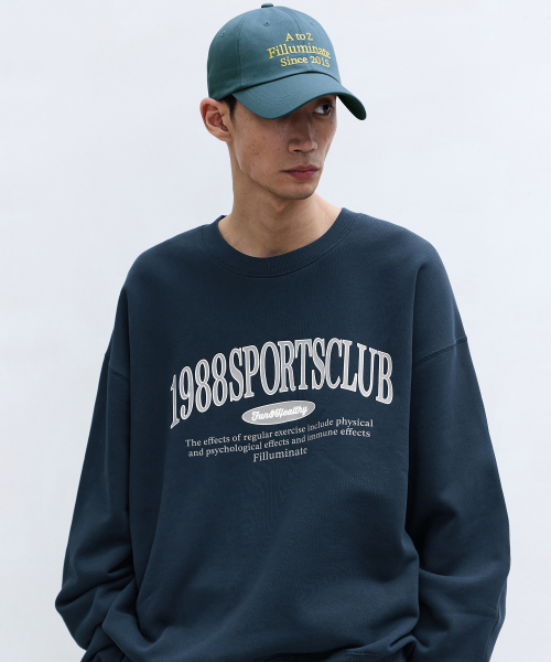 F.ILLUMINATE(フィルミネイト)の「スポーツクラブスウェットシャツ-ネイビー(スウェット・レディース・その他・LARGE/SMALL/MEDIUM)」の3枚目の写真