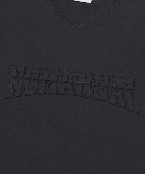 NOMANUAL（NOMANUAL）の「PATCH T-SHIRT - WASHED BLACK（Tシャツ/カットソー・レディース・その他・LARGE/X-LARGE/SMALL/MEDIUM）」の5枚目の写真