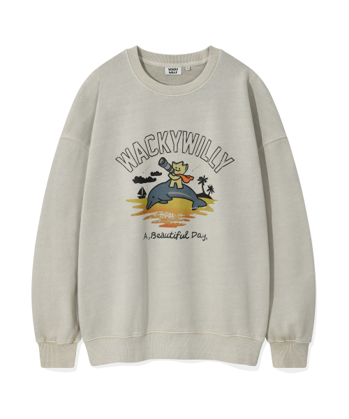 Wacky WiLLy(ワッキーウィリー)の「キキウォッシンググラフィックスウェットベージュ(スウェット・レディース・その他・SMALL/MEDIUM/LARGE/X-LARGE)」の2枚目の写真