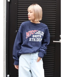 Ungrid（アングリッド）の「ダメージデザインルーズスウェット（スウェット）」