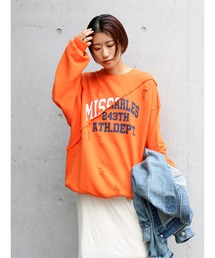 Ungrid（アングリッド）の「ダメージデザインルーズスウェット（スウェット）」