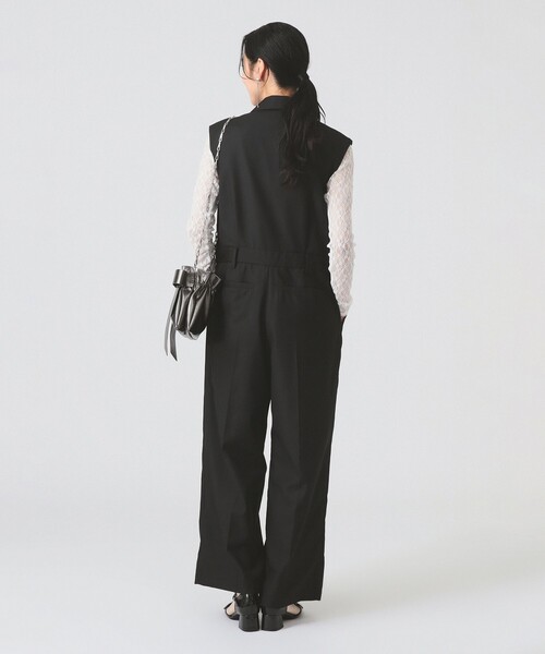 Ray BEAMS(レイビームス)の「スーツ ディテール サロペット(サロペット/オーバーオール・レディース・シルバー/ブラック・0/1)」の5枚目の写真