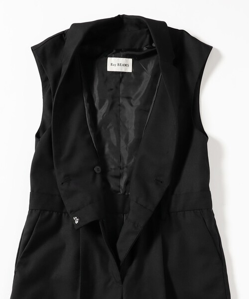 Ray BEAMS(レイビームス)の「スーツ ディテール サロペット(サロペット/オーバーオール・レディース・シルバー/ブラック・0/1)」の18枚目の写真
