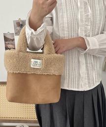 VIBGYOR | Liaa/ムートン風 ミニトートバッグ A18719(トートバッグ)