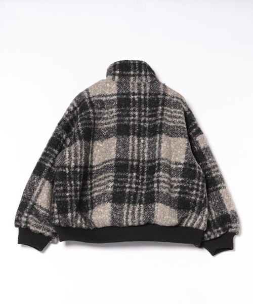 antiqua（アンティカ）の「チェック柄 ボアジャケット（その他アウター・レディース・ブラックミックス・ONESIZE）」の18枚目の写真