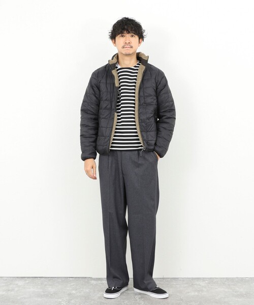 TAION（タイオン）の「【TAION/タイオン】DOWN×BOA REVERSIBLE HI NECK JKT 25AW（ブルゾン・メンズ・ベージュ系その他/ブラック系その他/ブラック/ホワイト系その他2・XXL/M/L/XL）」の11枚目の写真