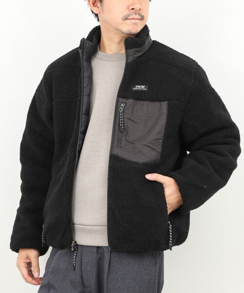 TAION（タイオン）の「【TAION/タイオン】DOWN×BOA REVERSIBLE HI NECK JKT 25AW（ブルゾン・メンズ・ベージュ系その他/ブラック系その他/ブラック/ホワイト系その他2・XXL/M/L/XL）」の13枚目の写真