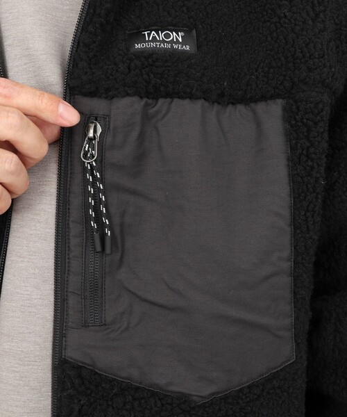 TAION（タイオン）の「【TAION/タイオン】DOWN×BOA REVERSIBLE HI NECK JKT 25AW（ブルゾン・メンズ・ベージュ系その他/ブラック系その他/ブラック/ホワイト系その他2・XXL/M/L/XL）」の22枚目の写真