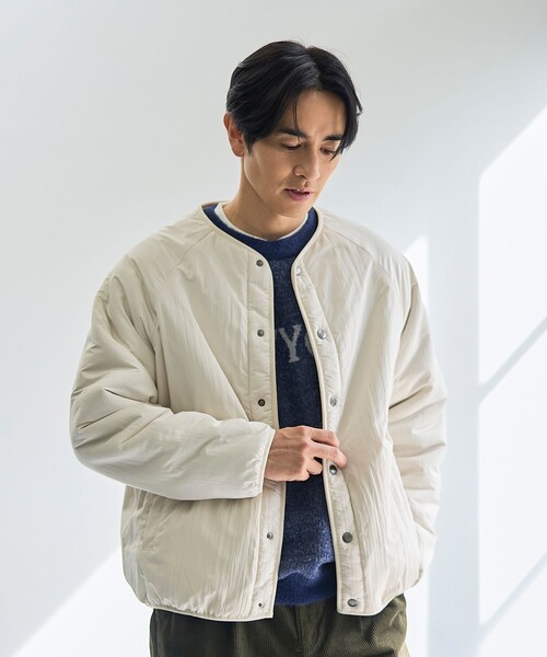 coen(コーエン)の「リバーシブルボアブルゾン(ブルゾン・メンズ・ブラック/オフホワイト/ダークグレー・S/XL/M/L)」の4枚目の写真