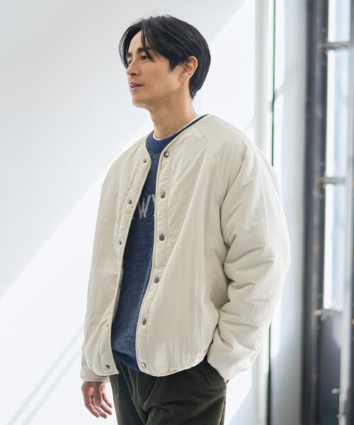 coen(コーエン)の「リバーシブルボアブルゾン(ブルゾン・メンズ・ブラック/オフホワイト/ダークグレー・S/XL/M/L)」の5枚目の写真