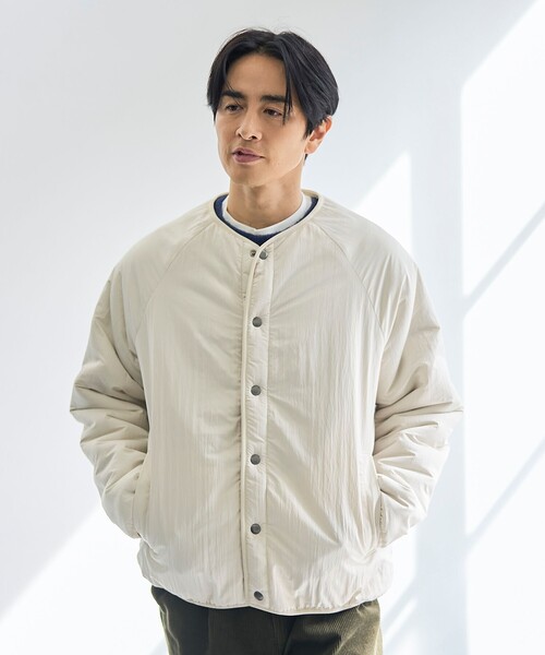 coen(コーエン)の「リバーシブルボアブルゾン(ブルゾン・メンズ・ブラック/オフホワイト/ダークグレー・S/XL/M/L)」の6枚目の写真