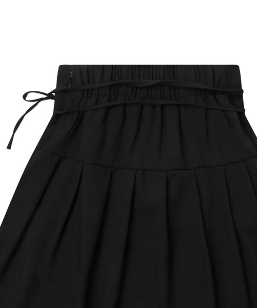 ALAND（エーランド）の「MUCENT／リボンプリーツスカート（スカート・レディース・ブラック/チャコールグレー・FREE）」の6枚目の写真