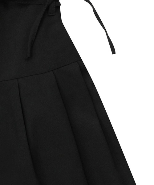 ALAND（エーランド）の「MUCENT／リボンプリーツスカート（スカート・レディース・ブラック/チャコールグレー・FREE）」の7枚目の写真