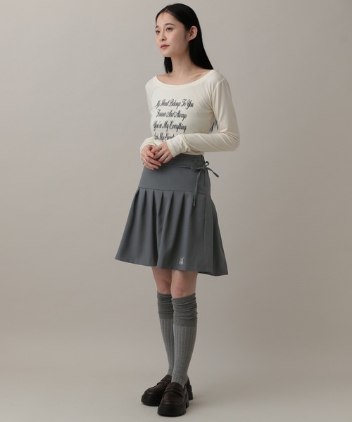 ALAND（エーランド）の「MUCENT／リボンプリーツスカート（スカート・レディース・ブラック/チャコールグレー・FREE）」の21枚目の写真