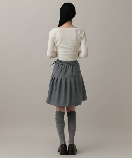 ALAND（エーランド）の「MUCENT／リボンプリーツスカート（スカート・レディース・ブラック/チャコールグレー・FREE）」の22枚目の写真