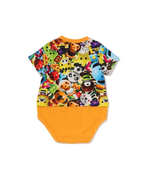 A BATHING APE(アベイシングエイプ)の「3D MILO ALL FRIENDS LAYERED BODYSUIT(ロンパース・キッズ・マルチ・80/70)」の2枚目の写真