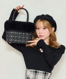apres jour | 【apres jour×ARIAZ】キルティングビジューファーバッグ【ZOZOTOWN限定アイテム】(ショルダーバッグ)