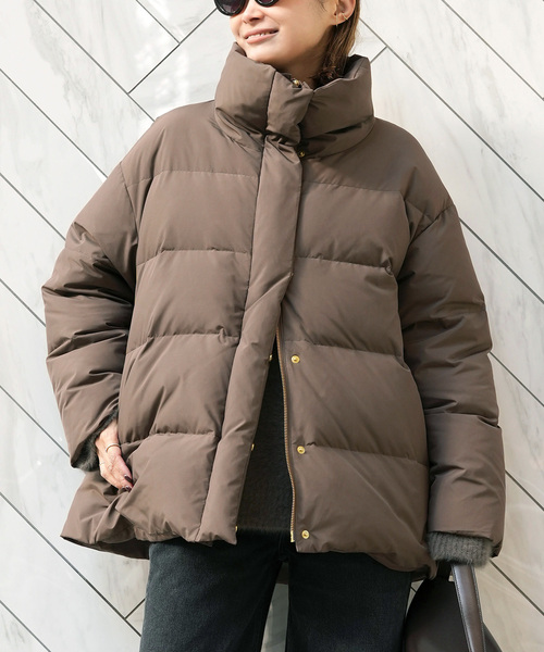 Deuxieme Classe Essential ダウン　 ブラウン Essential ダウン ジャケット（ダウンジャケット/コート）｜ESSENTIAL