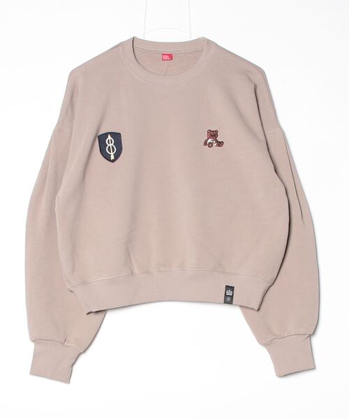 DOUBLE STANDARD CLOTHING(ダブルスタンダードクロージング)の「ベアロゴ 裏毛スウェット(スウェット・レディース・ベージュ/ブラウン・FREE)」の18枚目の写真