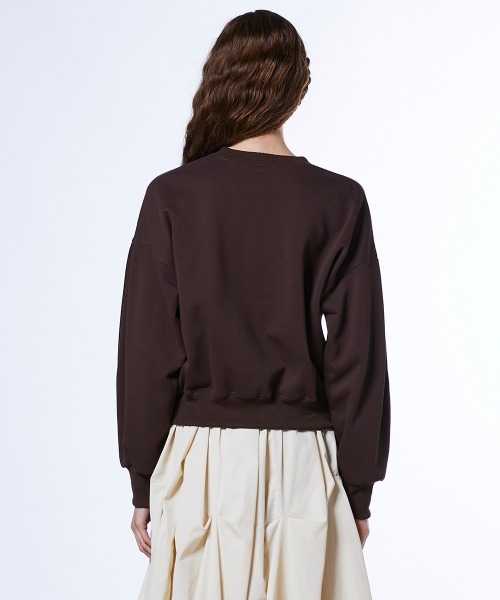 DOUBLE STANDARD CLOTHING(ダブルスタンダードクロージング)の「ベアロゴ 裏毛スウェット(スウェット・レディース・ベージュ/ブラウン・FREE)」の6枚目の写真