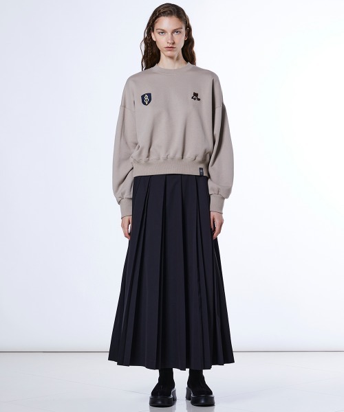 DOUBLE STANDARD CLOTHING(ダブルスタンダードクロージング)の「ベアロゴ 裏毛スウェット(スウェット・レディース・ベージュ/ブラウン・FREE)」の14枚目の写真