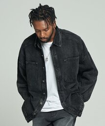 TENER（テネル）の「ポケットデニムジャケット黒青（デニムジャケット）」