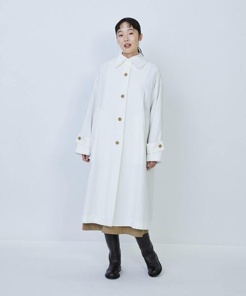 グランジコットンポプリンステンカラーコート（ステンカラーコート