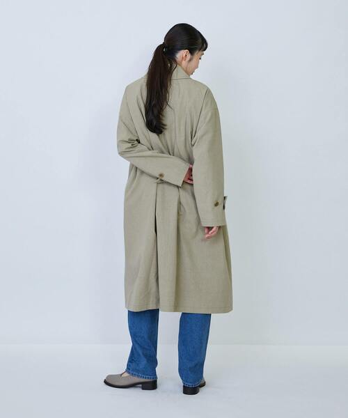 グランジコットンポプリンステンカラーコート（ステンカラーコート