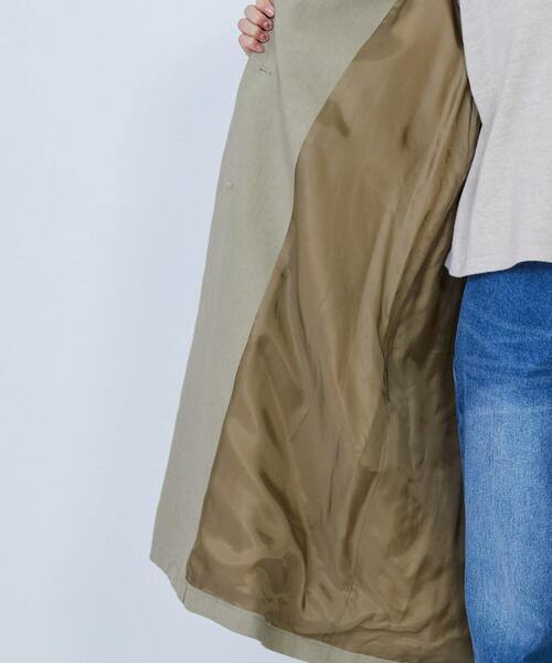 グランジコットンポプリンステンカラーコート（ステンカラーコート