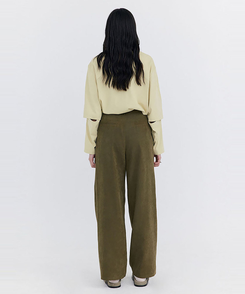 WNDERKAMMER（ブンダーカンマー）の「キュプラワイドパンツ_カーキ（その他パンツ・レディース・その他・X-SMALL/SMALL/MEDIUM）」の6枚目の写真