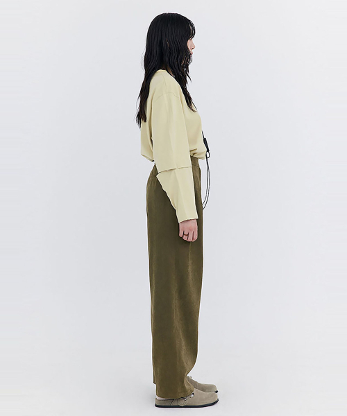WNDERKAMMER（ブンダーカンマー）の「キュプラワイドパンツ_カーキ（その他パンツ・レディース・その他・X-SMALL/SMALL/MEDIUM）」の7枚目の写真