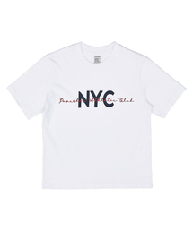 ウィメンズアスレチック半袖Tシャツ-ホワイト
