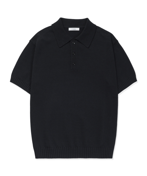 MANNERGRAM(マナーグラム)の「ソフトコットン100 3PLY ポロ 半袖ニット - 5カラー(Tシャツ/カットソー・メンズ・ブラック/ブラウン/グリーン/ダークネイビー/ブルー系・MEDIUM/LARGE/X-LARGE/XX-LARGE)」の10枚目の写真