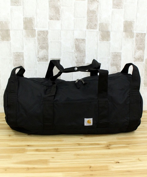 Carhartt（カーハート）の「クラシックラウンドダッフル ボストンバッグ Classic Round Duffel 60L（ボストンバッグ・メンズ・ブラック・O/S）」の8枚目の写真