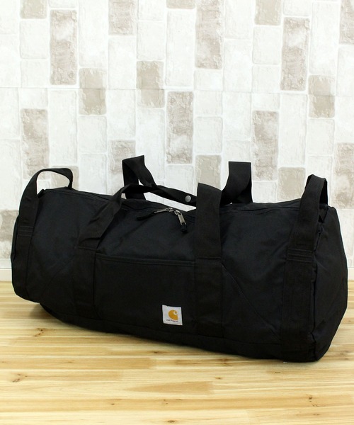 Carhartt（カーハート）の「クラシックラウンドダッフル ボストンバッグ Classic Round Duffel 60L（ボストンバッグ・メンズ・ブラック・O/S）」の9枚目の写真