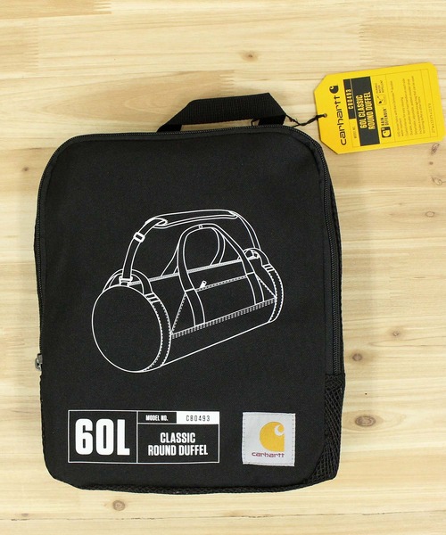 Carhartt（カーハート）の「クラシックラウンドダッフル ボストンバッグ Classic Round Duffel 60L（ボストンバッグ・メンズ・ブラック・O/S）」の7枚目の写真