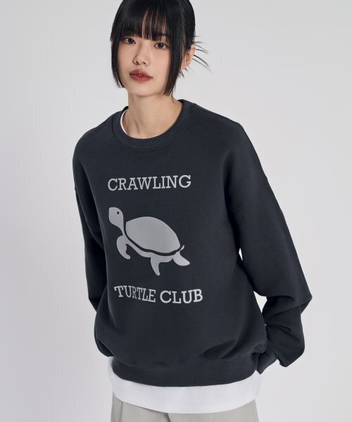ギガクル スウェットシャツ_チャコール