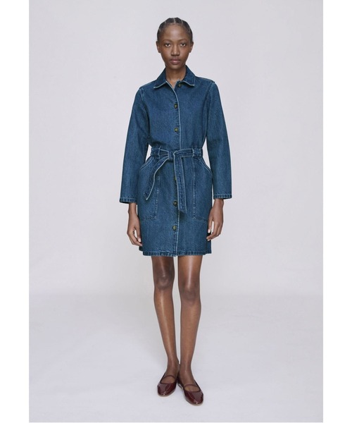 A.P.C.（アーペーセー）の「ROBE WINTER（ワンピース・レディース・インディゴブルー・34/36）」の2枚目の写真