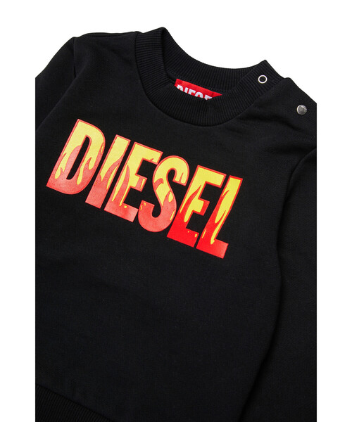 DIESEL（ディーゼル）の「ベビー プルオーバースウェット SDIRB（スウェット・キッズ・ブラック・36M/18M/24M/12M）」の2枚目の写真