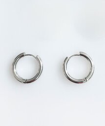 20mm Pipe Hoop Earring - Silver