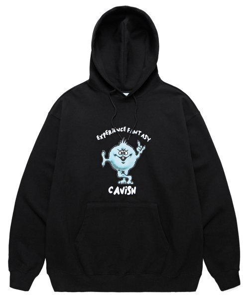 Cavish(カビシ)の「FUZZY HOODIE BLACK(CV2CSUM403A)(パーカー・メンズ・ブラック・MEDIUM/LARGE)」の1枚目の写真