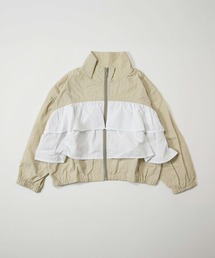 MAKE YOUR DAY（メイクユアデイ）の「ティアードフリルナイロンブルソン■80～140cm（ナイロンジャケット）」