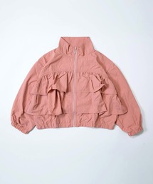 MAKE YOUR DAY（メイクユアデイ）の「ティアードフリルナイロンブルソン■80～140cm（ナイロンジャケット）」