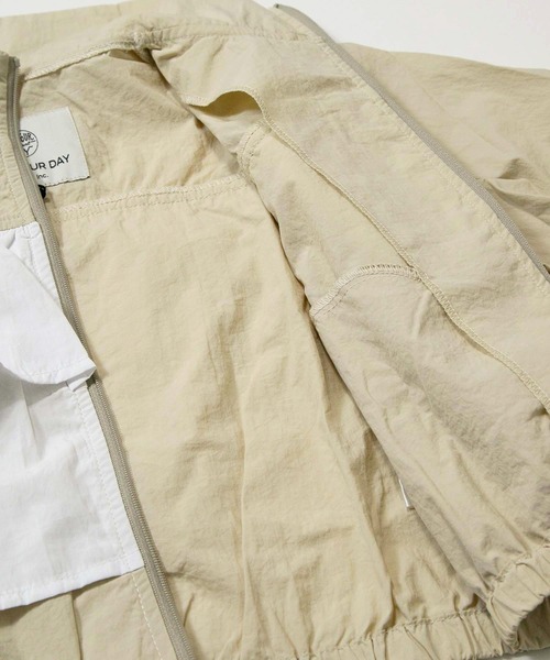 MAKE YOUR DAY（メイクユアデイ）の「ティアードフリルナイロンブルソン■80～140cm（ナイロンジャケット・キッズ・サーモンピンク/ベージュ/サックスブルー・80/90/100/110/120/130/140）」の19枚目の写真