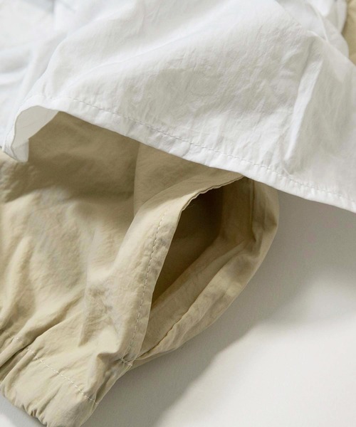 MAKE YOUR DAY（メイクユアデイ）の「ティアードフリルナイロンブルソン■80～140cm（ナイロンジャケット・キッズ・サーモンピンク/ベージュ/サックスブルー・80/90/100/110/120/130/140）」の20枚目の写真