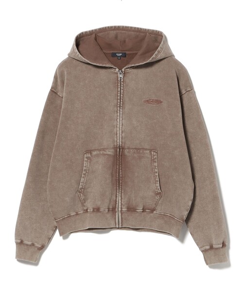 BEAMS HEART(ビームスハート)の「フェード エンブレム ジップ パーカー【ユニセックス】(パーカー・メンズ・ブラック/ブラウン・LARGE/MEDIUM/SMALL)」の17枚目の写真